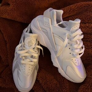 Nike Air Huarache in White and Platinum